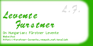 levente furstner business card